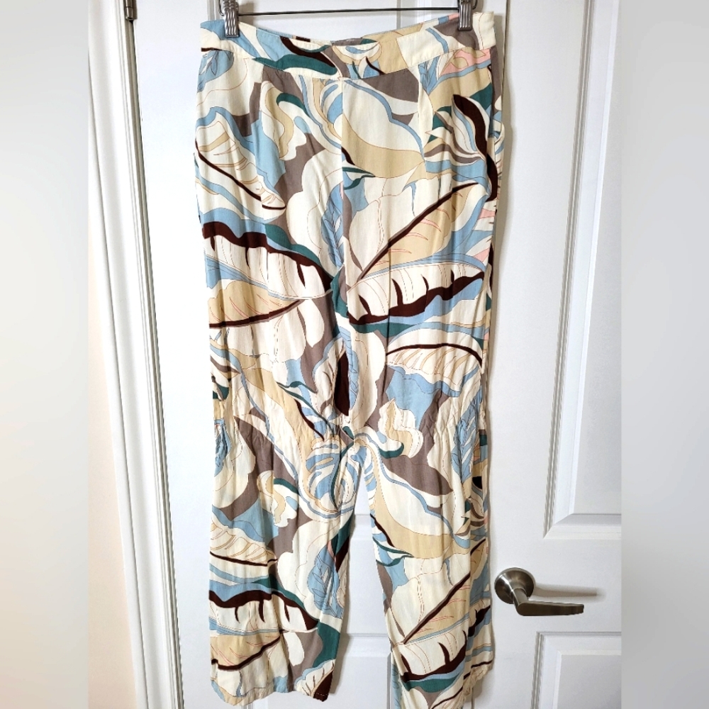 Forever 21 printed pants and Backless top